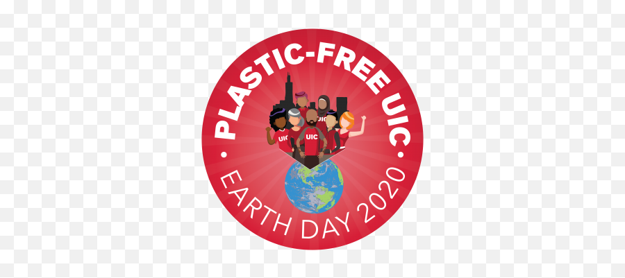Virtual Earth Day Events Promote - Language Emoji,Uic Logo