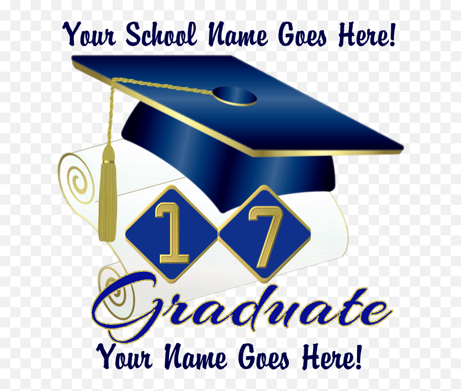 Blue Graduate Cap And Diploma Body Suit - Graduation Clipart Square Academic Cap Emoji,Graduation Clipart