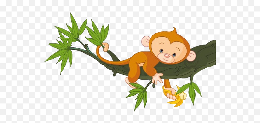 Library Of Monkey On Tree Clip Art Library Library Png Files - Monkey On Tree Clipart Emoji,Monkey Clipart Black And White