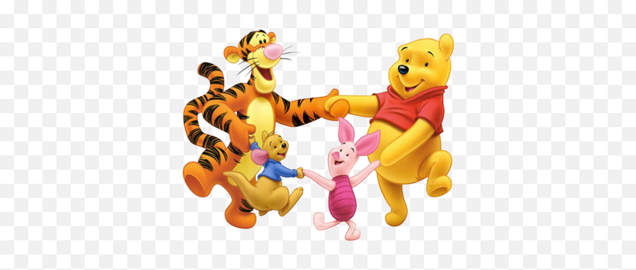 Tigger Winnie The Pooh Group Clipart - 1641 Transparentpng Winnie The Pooh Tigger Piglet And Roo Emoji,Group Clipart