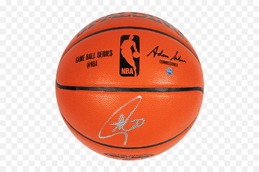 Stephen Curry Signed Spalding Nba Basketball - For Basketball Emoji,Stephen Curry Logo