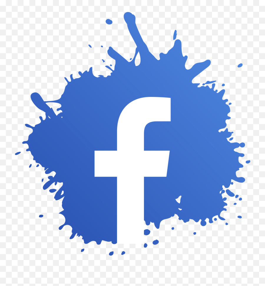 Splash Facebook Icon Png Image Free - Black Transparent Whatsapp Logo Emoji,Facebook Logo