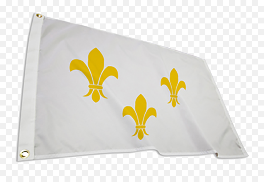 Download Fleur De Lis Flag - Fleur De Lis White Flag Png Decorative Emoji,White Flag Png