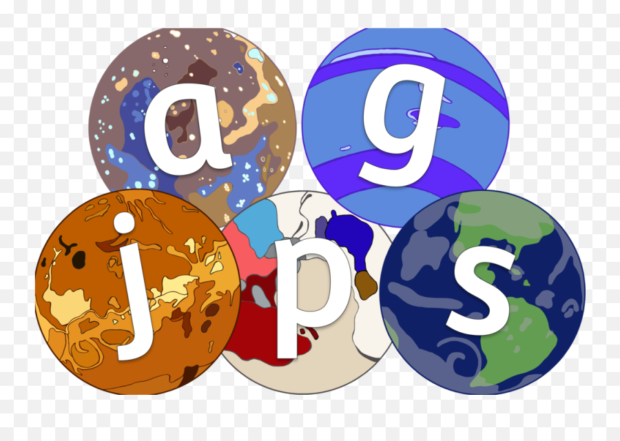 Download Hd Planetsalphabetcover - Alphabet Planets Alphabet Planet Emoji,Planets Transparent