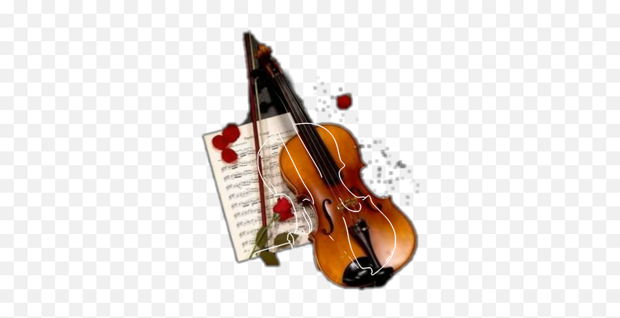 Loves Violin Sticker By Angeliquegferran - Violin Profile Emoji,Violin Transparent Background