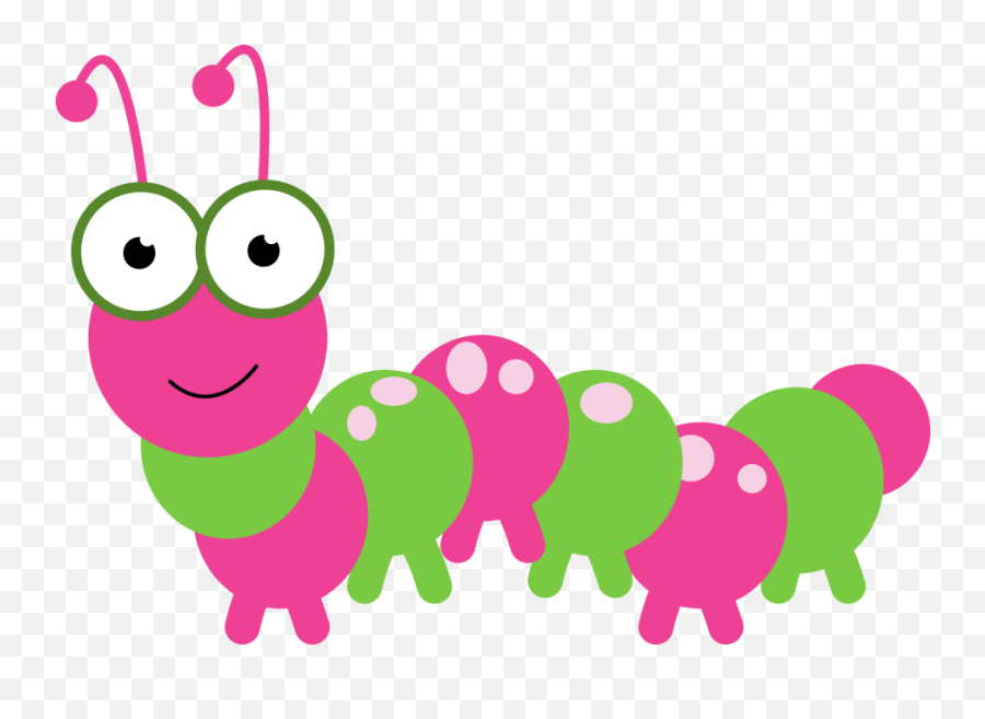 Caterpillar Clipart - Pink Caterpillar Clipart Png Transparent Caterpillar Clipart Emoji,Caterpillar Clipart