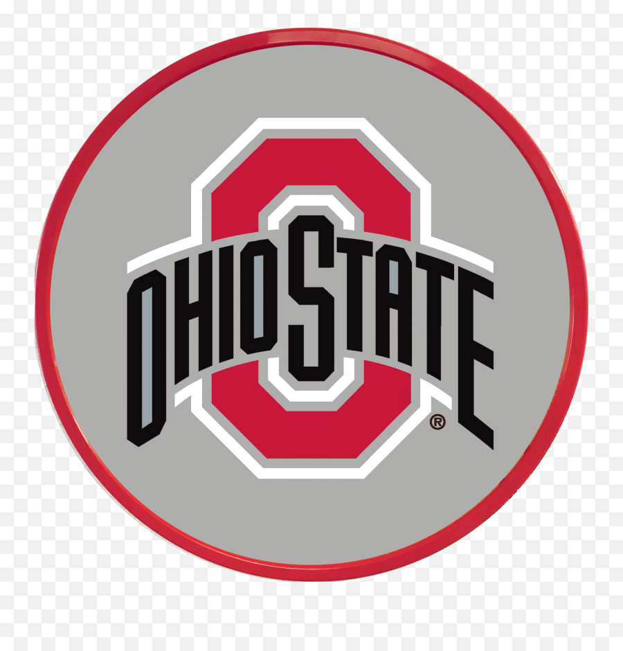 Ohio State Buckeyes Team Disc Wall - Ohio State Logo Svg Emoji,Ohio State Logo