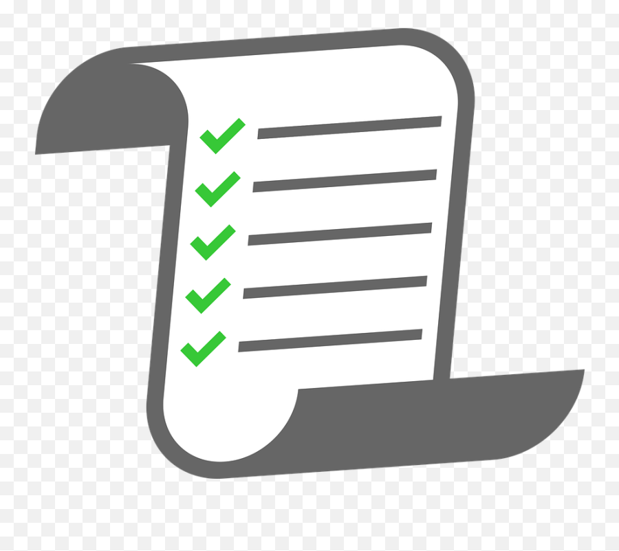 Check List Paper Checklist - Check Paper Png Emoji,Check List Clipart