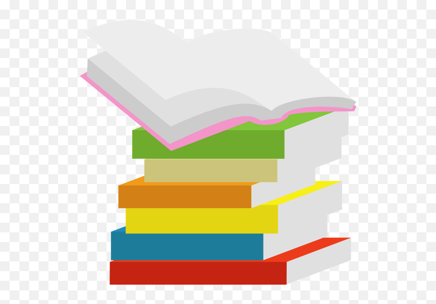 Stack Of Books Clipart - Horizontal Emoji,Books Clipart