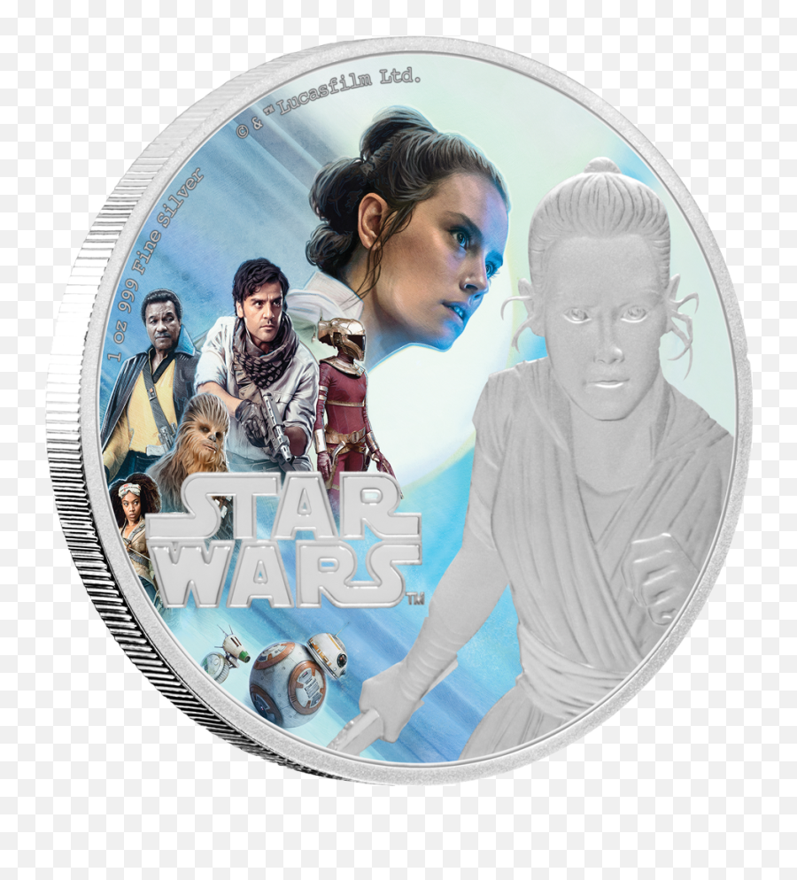 Star Wars The Rise Of Skywalker - Rey 1oz Silver Coin Ebay Emoji,Star Wars The Rise Of Skywalker Logo