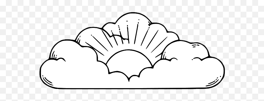 99 Cloud Clipart Black And White Png Images Cloud Clipart - Sun Clouds Clipart Black And White Emoji,Sun Clipart Black And White