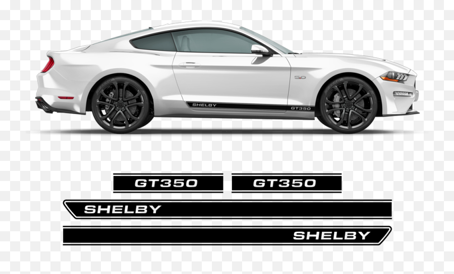 Shelby Gt350 Short Rocker Stripes Ford Mustang 2015 - 2020 Emoji,Shelby Mustang Logo