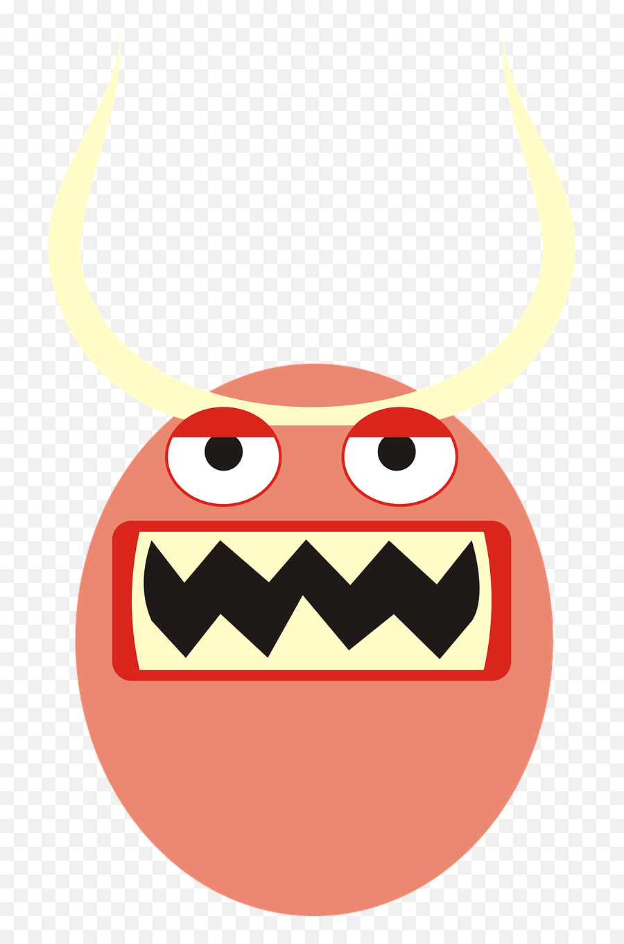 Free Photo Monster Demon Face Eyes Mug Teeth Horns A Smile Emoji,Demon Eyes Transparent