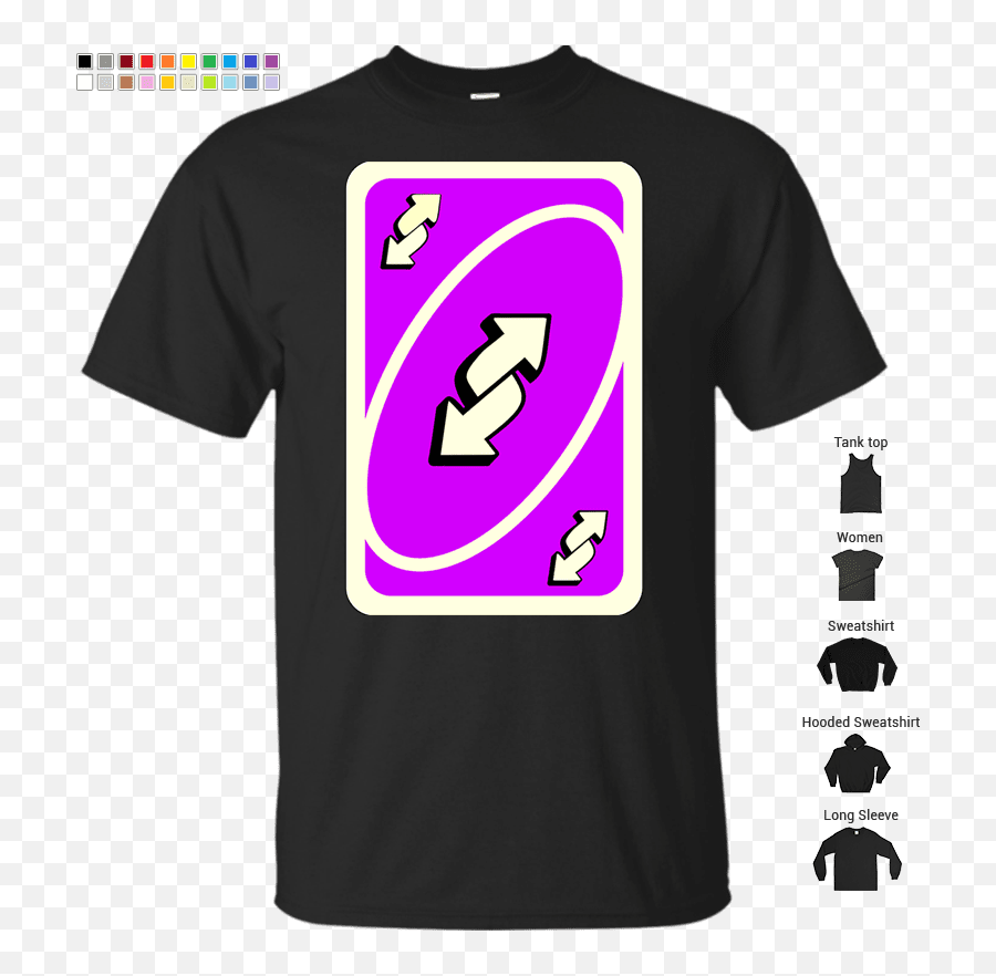 Neon Purple Uno Reverse Card T - Shirt U2013 Shop Emoji,Uno Reverse Card Transparent
