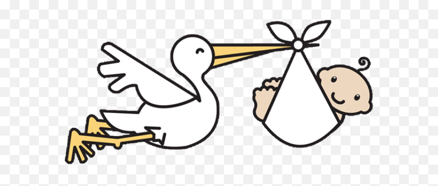 Baby Clipart - Transparent Baby Stork Clipart Emoji,Baby Clipart
