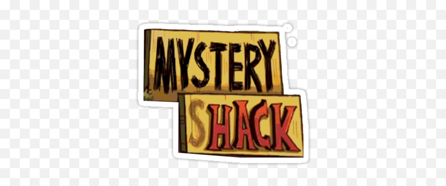 Gravity Falls Mystery Shack Sticker - Mystery Shack Gravity Falls Logo Emoji,Gravity Falls Logo