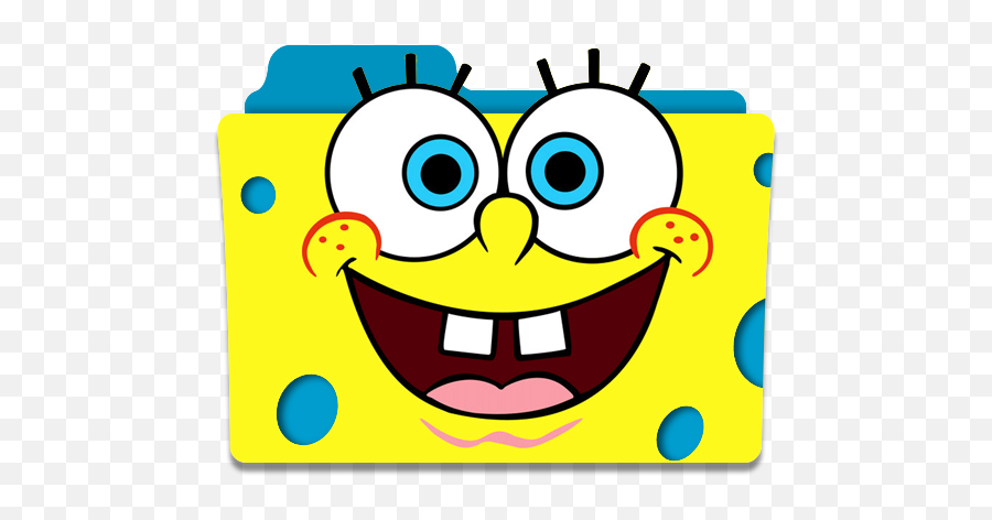 Sponge Bob Folder Icon By Mikromike - Sponge Bob Big Smile Emoji,Big Smile Clipart