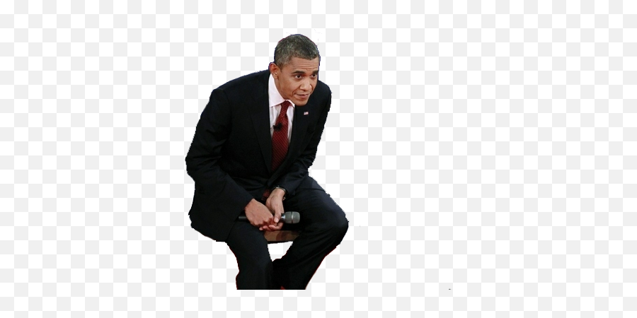 Obama Staring At Things - Sitting Emoji,Obama Png