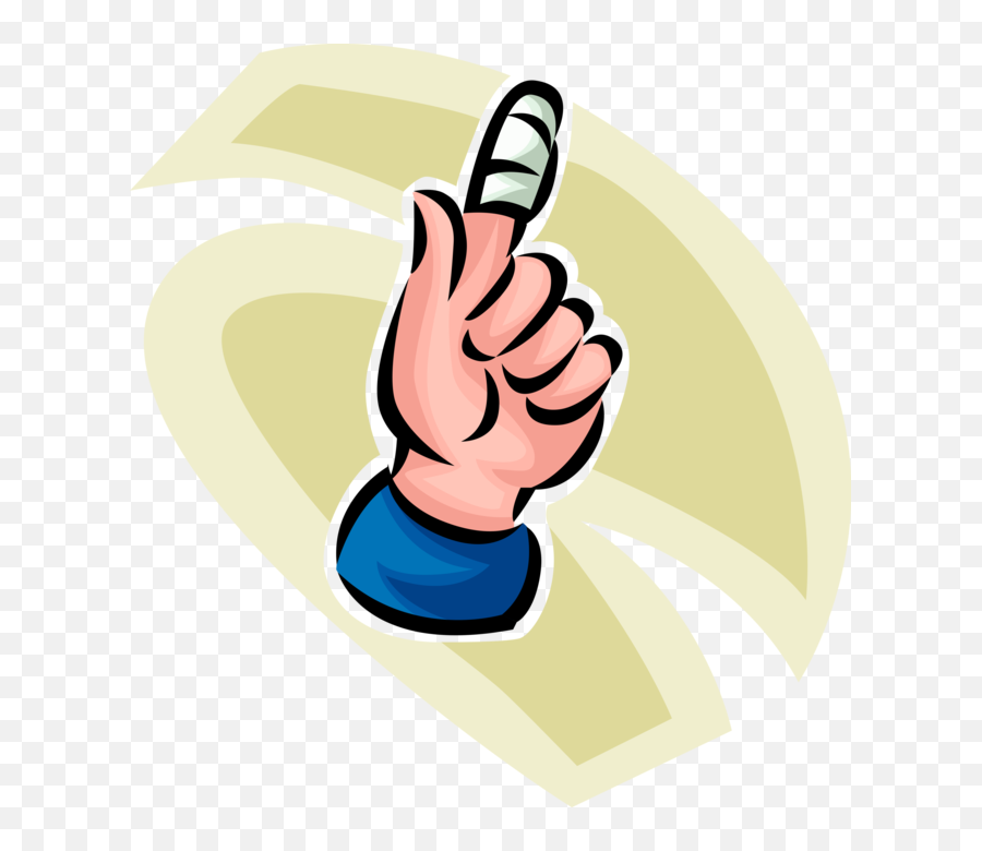 Download Person With A Bandage On Their Finger - Finger Finger Cut Clipart Gif Emoji,Bandaid Clipart