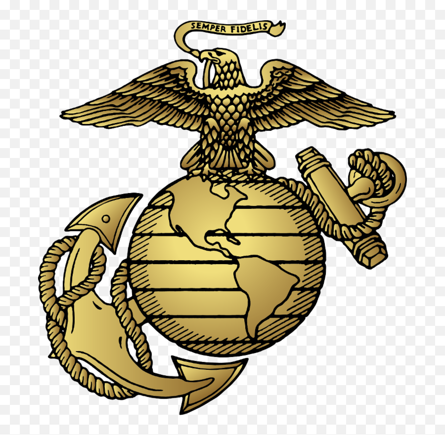 Download Ega Vector Line - Us Marines Corps Logo Full Size Usmc Eagle Globe And Anchor Clip Art Emoji,Usmc Logo