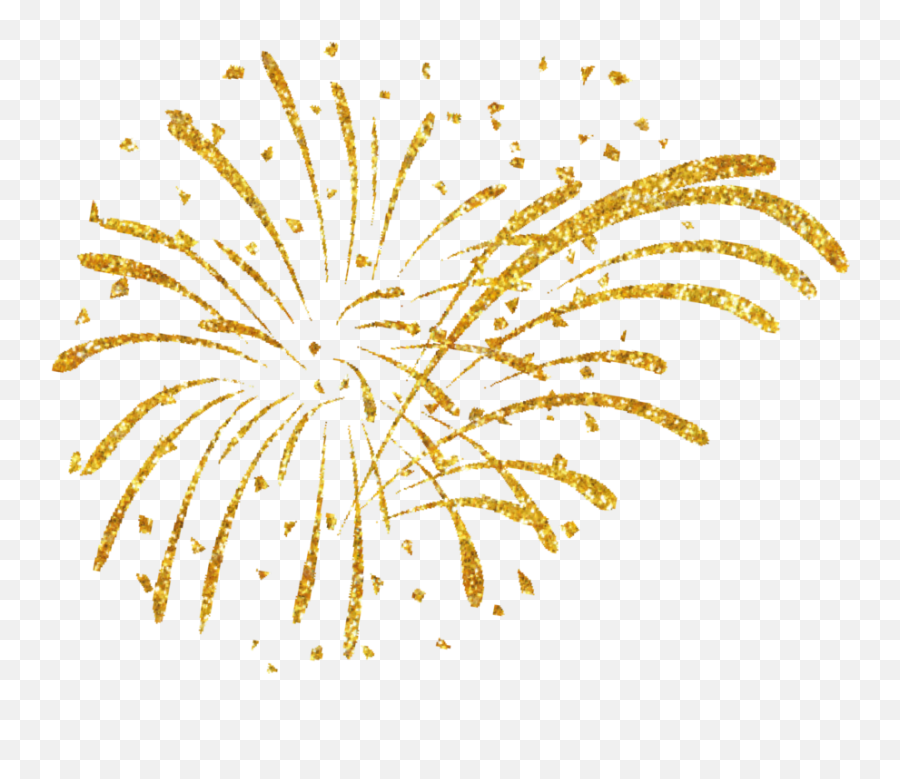 Sparkle Gold Fireworks Png File Png Mart - Transparent Gold Fireworks Clipart Emoji,Fireworks Png