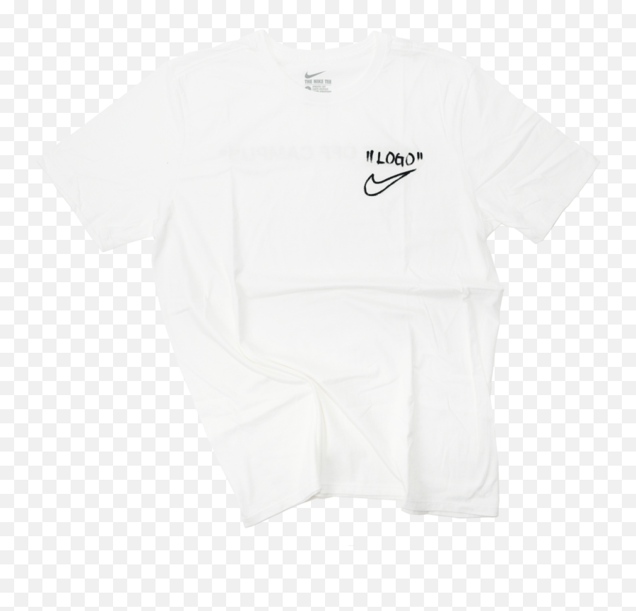 Off White Nike Logo T Shirt - Short Sleeve Emoji,White Nike Logo