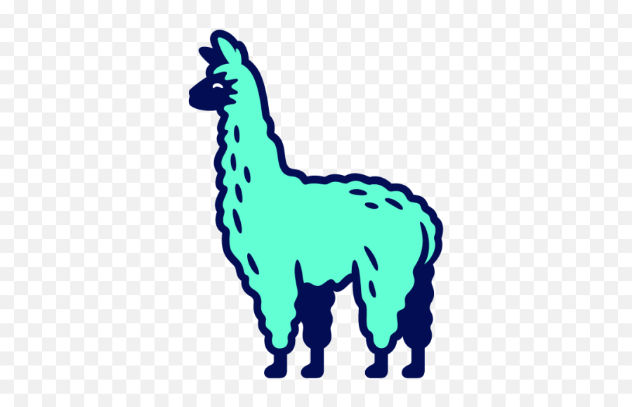 Cropped - Fat Llama Logo Emoji,Llama Png