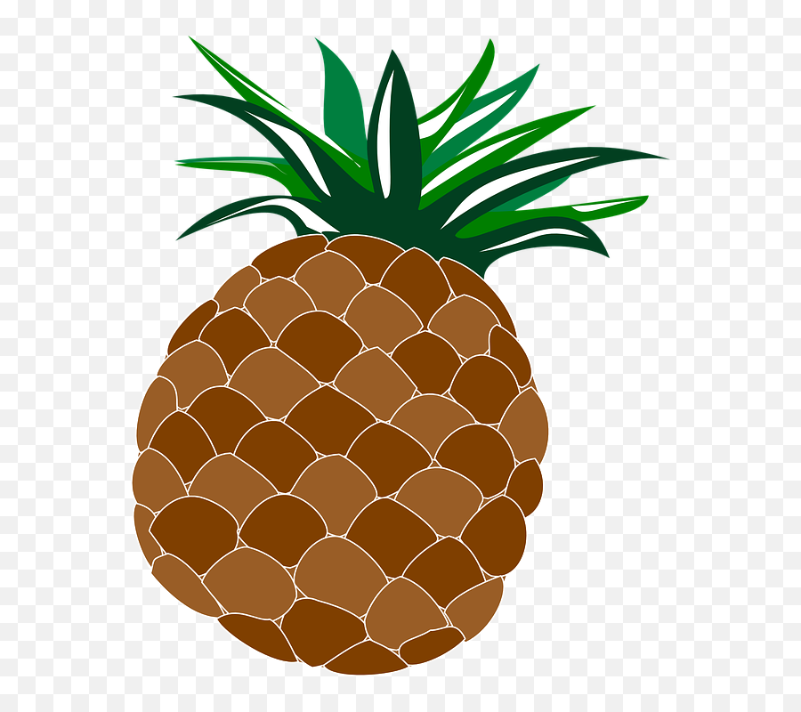 Cartoon Pineapple Clipart Fruit Clip Art - Wikiclipart Hawaii Luau Clipart Emoji,Pineapple Clipart Black And White