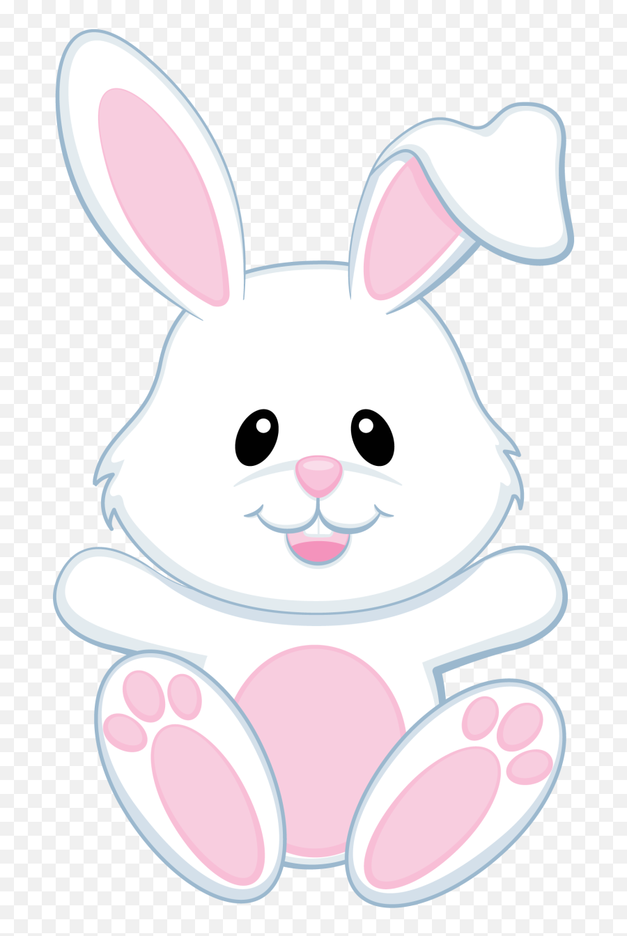 Bunnies Clipart Modern Transparent - Vector Conejo De Pascua Png Emoji,Easter Bunny Clipart