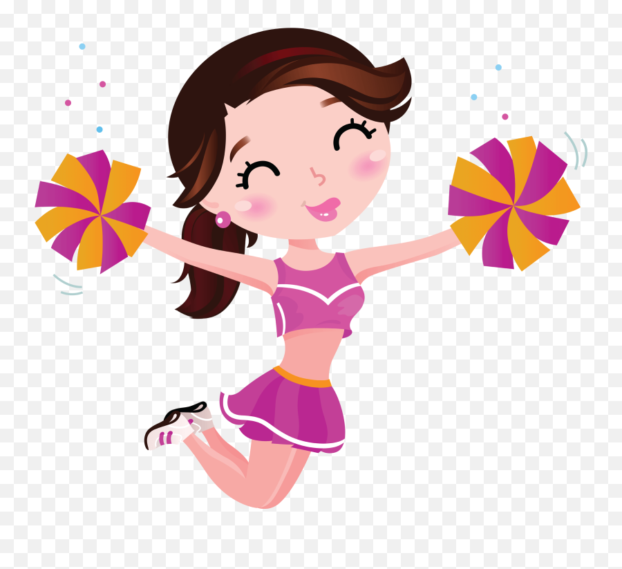 Cheer Megaphone Png - Clipart Cheerleader Emoji,Cheerleader Clipart
