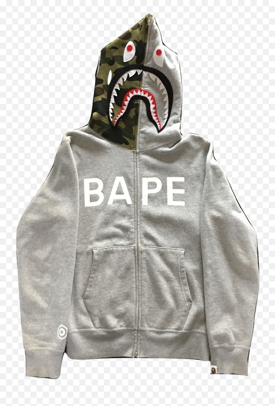 Bathing Ape Shark Full Zip Hoodie - Hooded Emoji,Bape Shark Logo