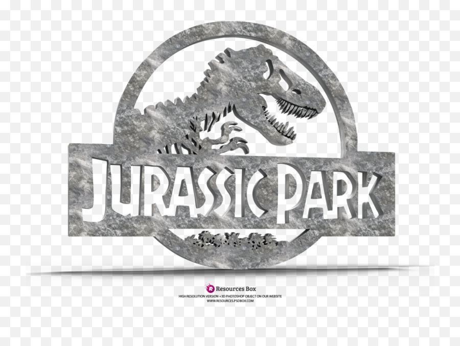 Jurassic Park 3d Photoshop Logo Emoji,Jurrasic Park Logo