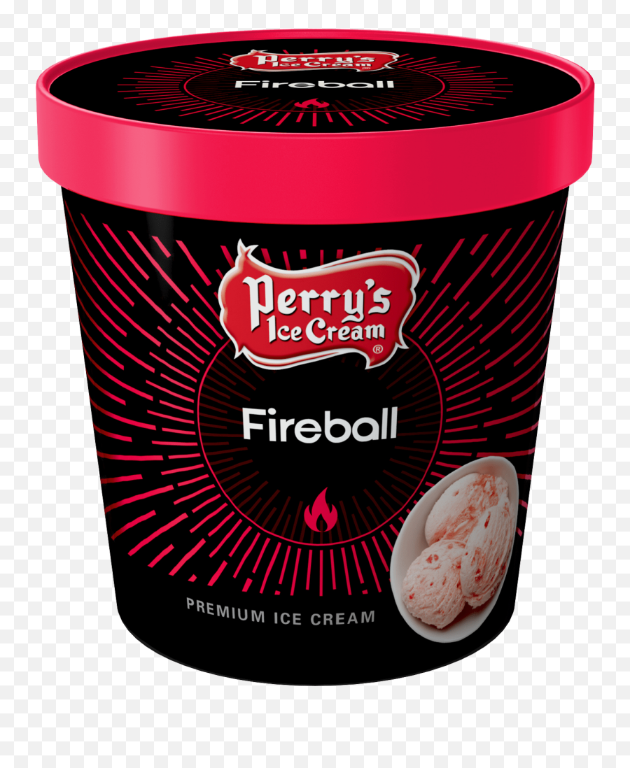 Fireball Ice Cream - Perryu0027s Ice Cream Pint Products Perrys Northern Lights Emoji,Fire Ball Png