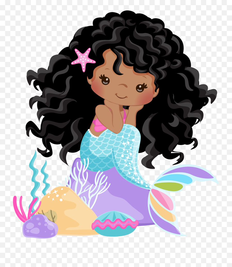 Bath Time Made Fun - Black Mermaid Clipart Emoji,Bathtime Clipart