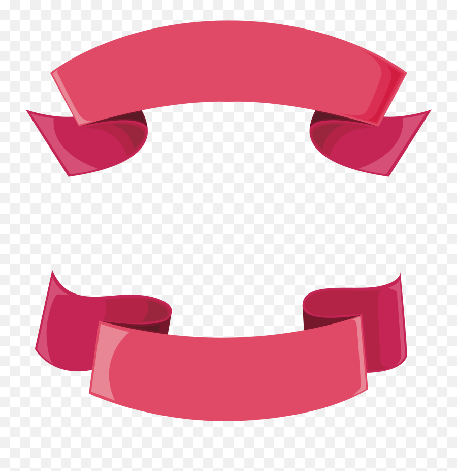 Pink Ribbon Header - Text Vector Box Png Emoji,Header Clipart