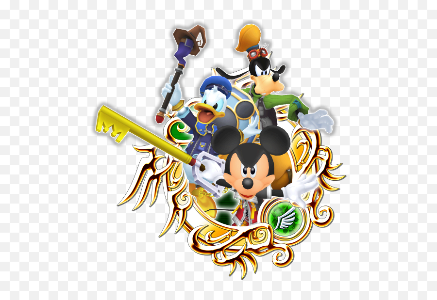 Donald Goofy - Mickey Mouse Sora Donald Goofy Emoji,Kingdom Hearts Crown Png