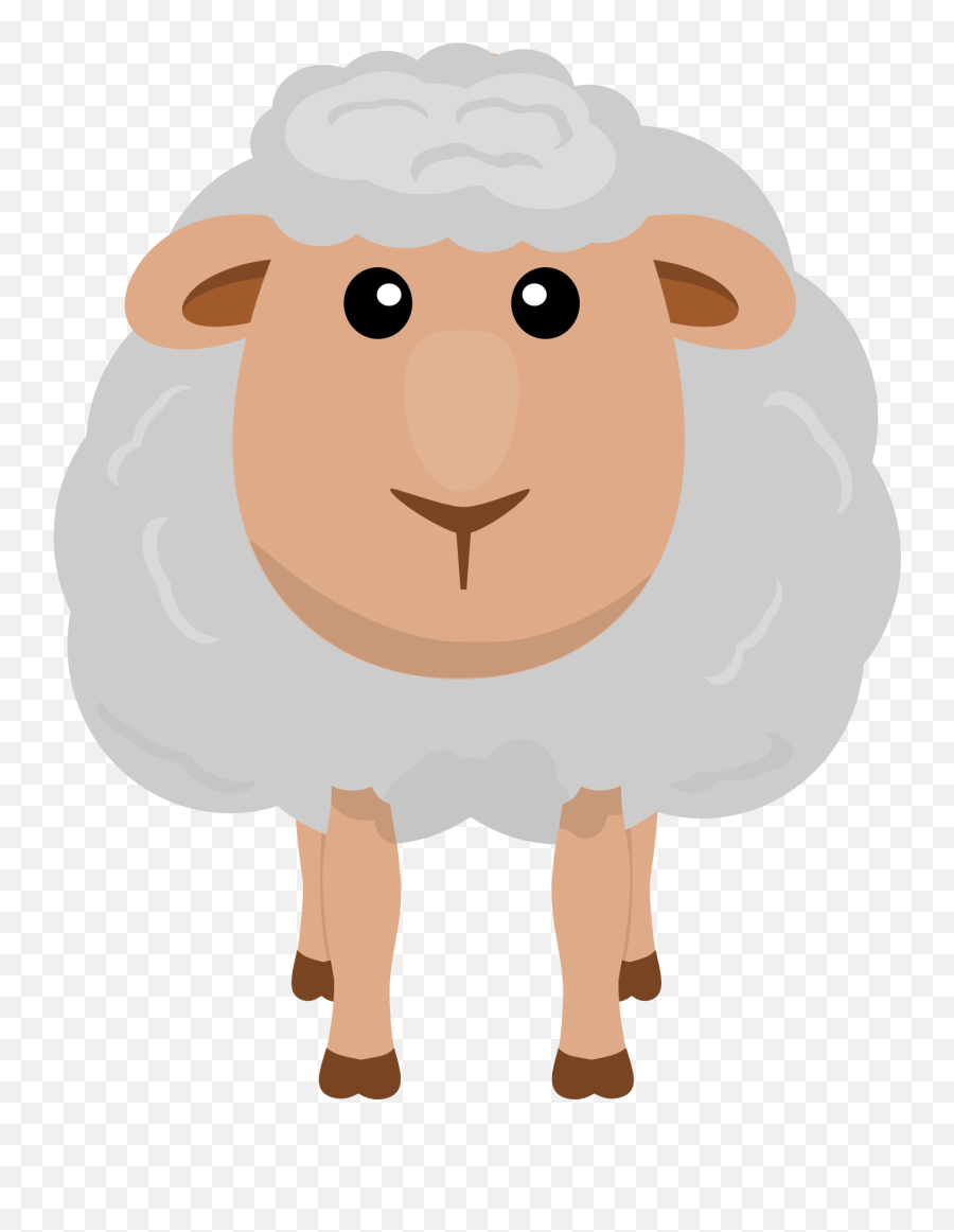 Transparent Background Animal Clipart - Cute Sheep No Background Png Emoji,Farm Animals Clipart
