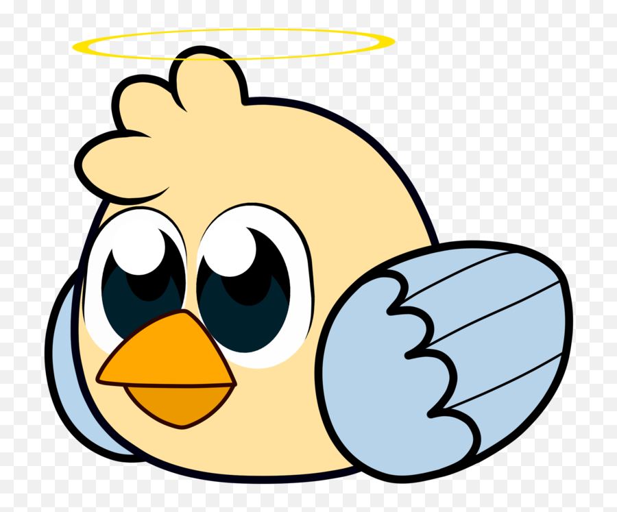 Colorful Angel Bird Clipart Free Image - Bird Face Clipart Emoji,Bird Clipart
