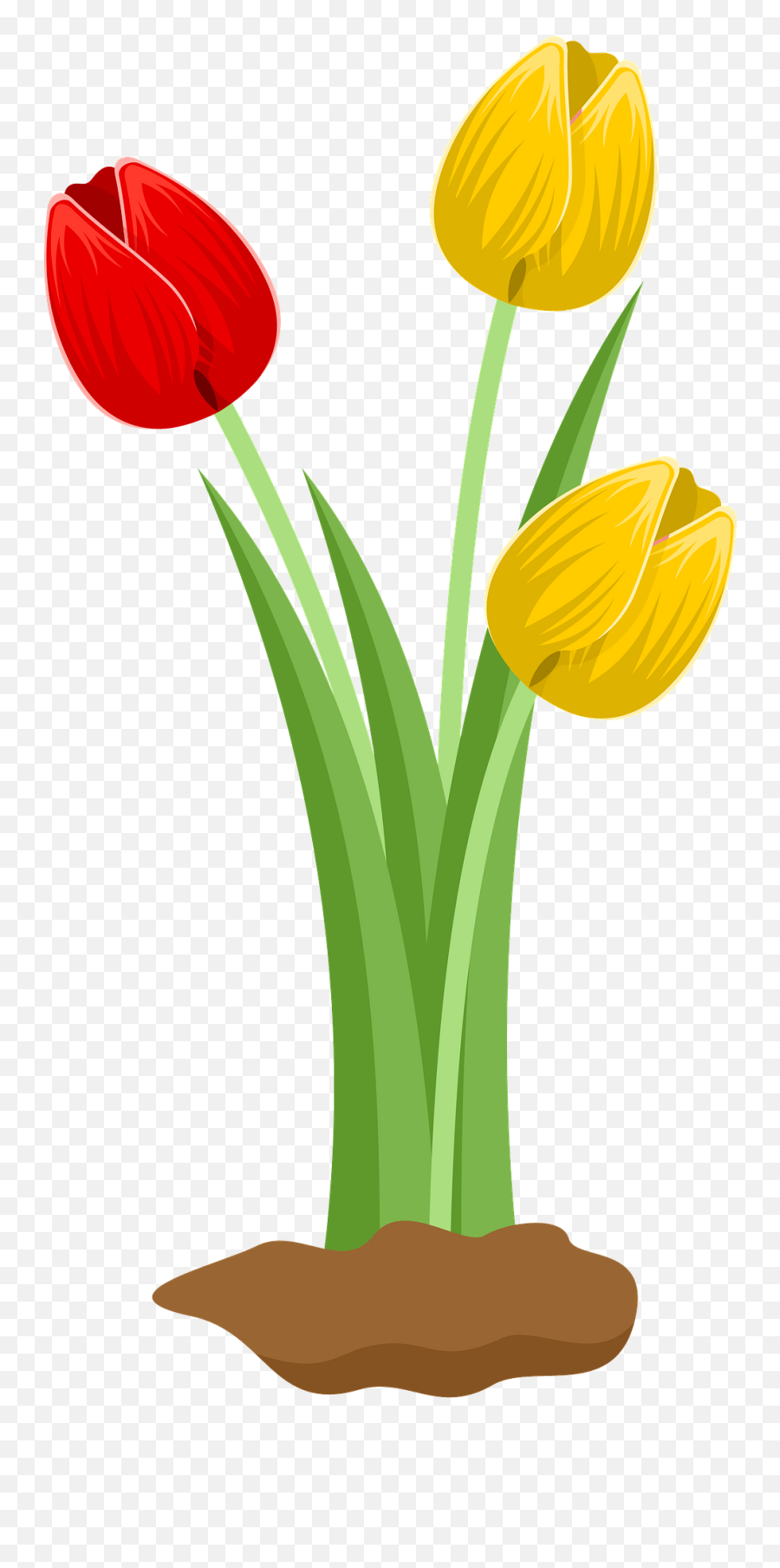Flower Tulip Clipart - Flower Clipart Floral Design Emoji,Tulip Clipart