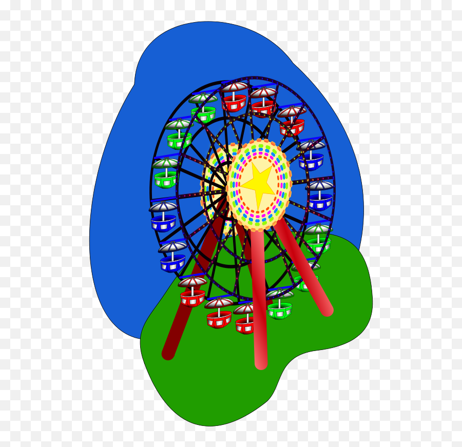Ferris Wheel Clip Art At Clker - Png Emoji,Ferris Wheel Clipart