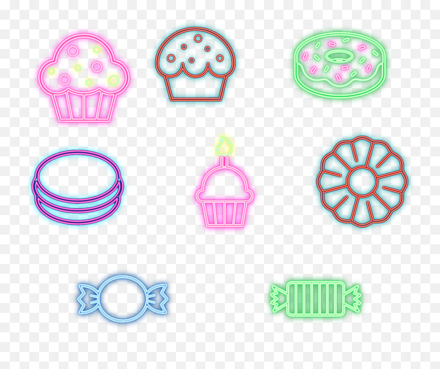 Neon Cakes Sweets Bakery - Free Image On Pixabay Emoji,Neon Circle Png