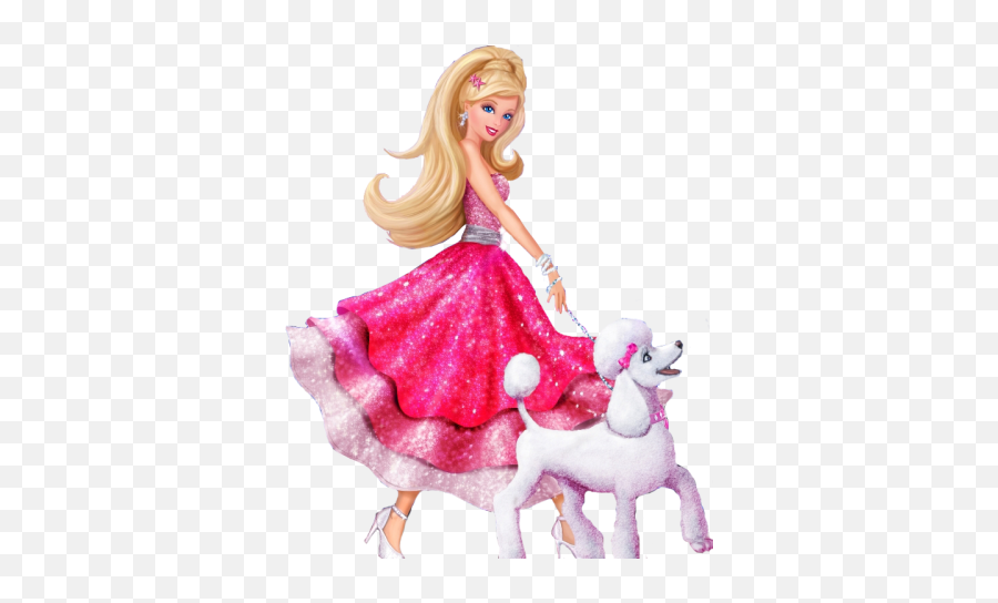 Barbie Doll And Her Dog Png Clipart - Barbie Fashion Fairytale Png Emoji,Barbie Clipart Images