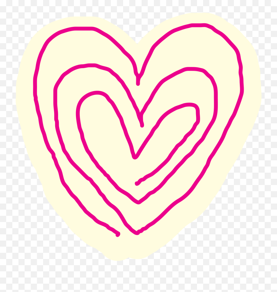 Heart Hand Drawn Spiral 1187450 Png - Girly Emoji,Hand Drawn Heart Png