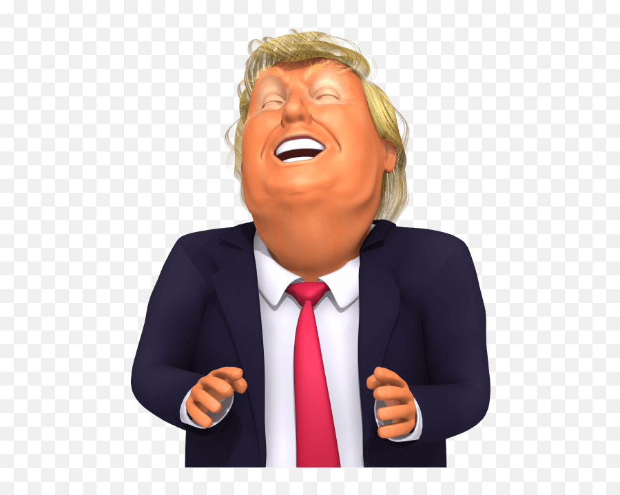 Trump Big Laugh 3d Caricature - Laugh 3d Emoji,Laughing Png