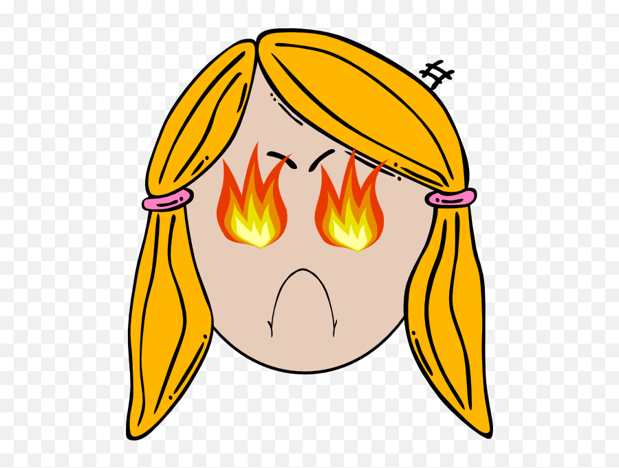 Mad Face Clip Art Free Free Image Download - Girl Angry Face Fire Emoji,Mad Clipart