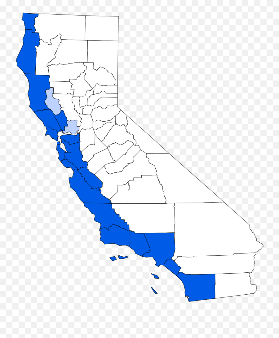 Coastal California Map - 4th Grade California Coastal Region Map Emoji,California Map Png
