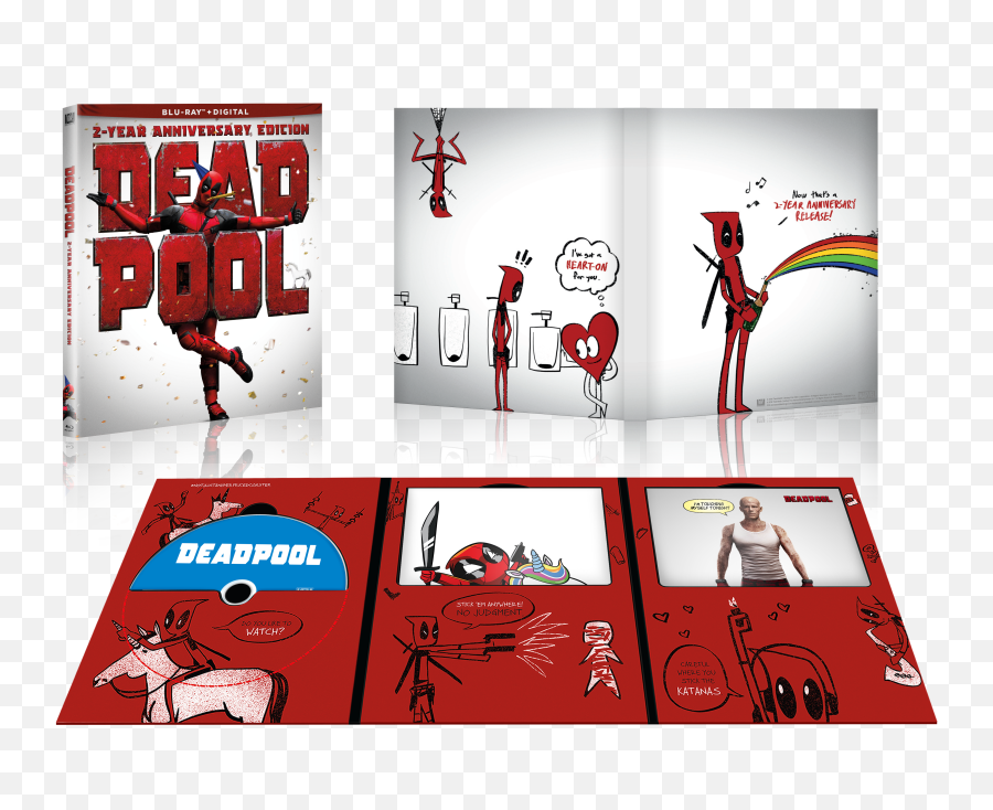 Deadpool Two Year Anniversary Edition Blu - Ray Announced Ign Language Emoji,20th Century Fox Home Entertainment Logo