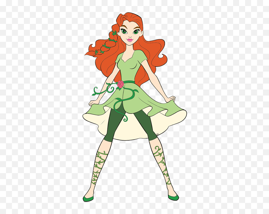 Download Clipart Transparent Stock Dc - Poison Ivy Dc Superhero Girls Drawing Emoji,Poison Clipart
