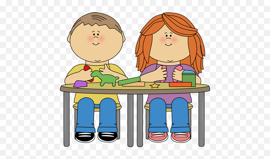 Pics Of School Children - Clipartsco Kid Playing With Playdough Clipart Emoji,Children Clipart