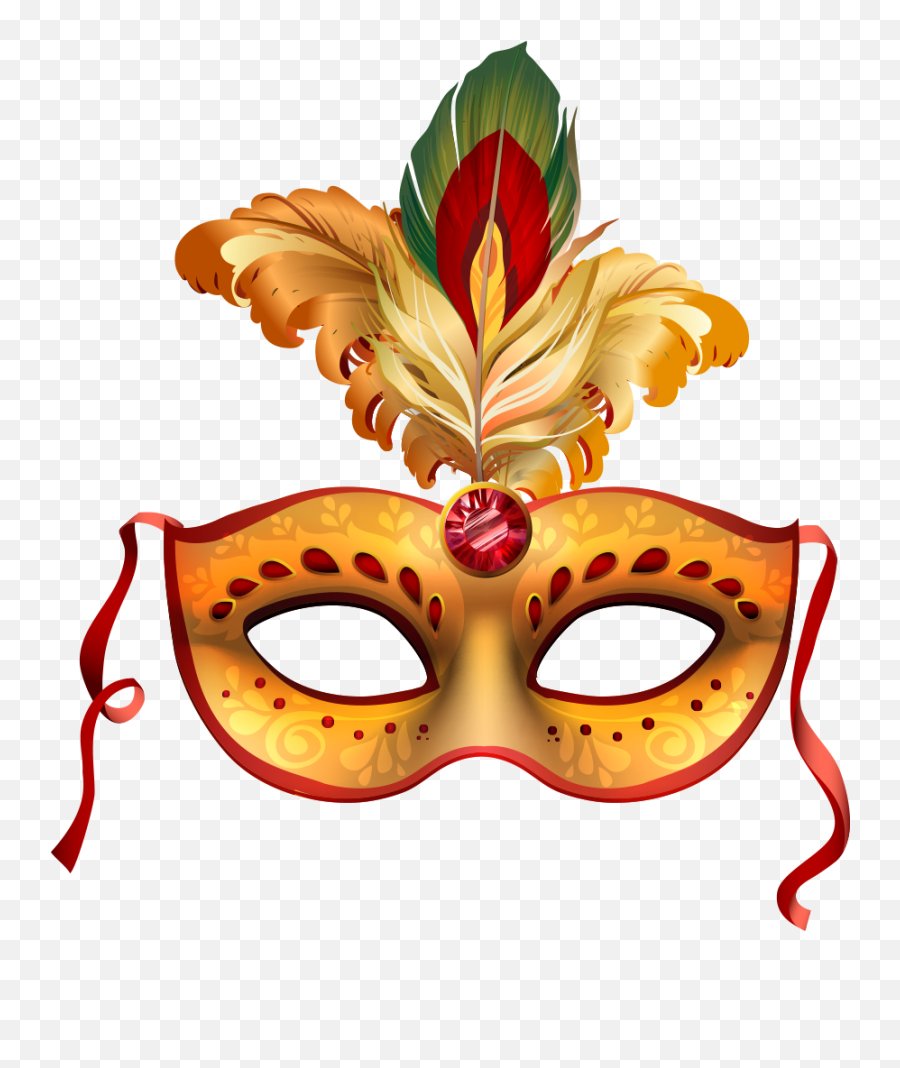 Download Hd Mardi Venice Carnival Gras Mask Brazilian Party - Carnival Mask Png Emoji,Party Clipart